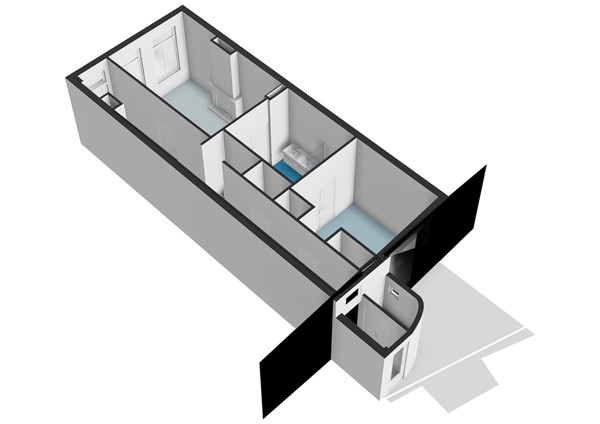 Floorplan - Nieuwe Mare 27, 2312 NL Leiden